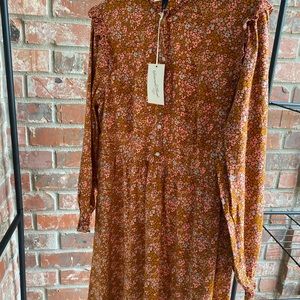 Universal Thread Brown Floral Dress Size Medium